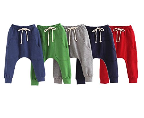 Pantalones largos de verano para niños, de LOSORN ZPY rojo 100 cm