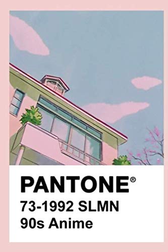 Pantone 90S Anime Notebook: (110 Pages, Lined, 6 x 9)