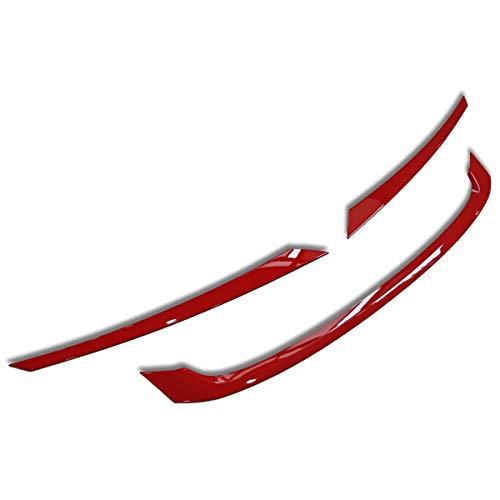Parrilla roja, Paster de la decoración de la Cubierta de la Rejilla para Honda para Civic Type-R 2016-2018 PP Tiras de Forro Tapa de la Cubierta de la Cubierta