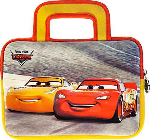 Pebble Gear Disney Pixar - Bolsa de transporte para niños (neopreno, universal, con diseño de Cars Disney Pixar, para tablets de 7 pulgadas (Fire 7 Kids Edition, Fire HD 8), con cremallera duradera