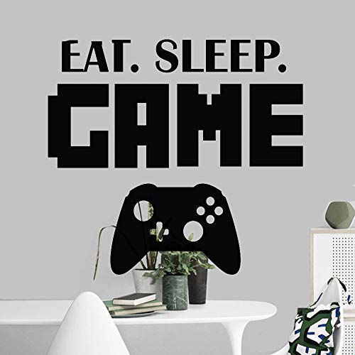 pegatina de pared Pegatina Eat Sleep Game Boy Player Decal para la sala de estar en casa