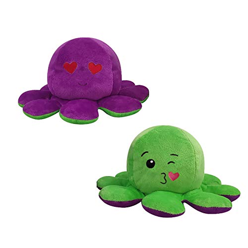 Peluche De Pulpo Reversible, Bonitos Juguetes De Peluche MuñEco Vibrante De Doble Cara El Pulpo Reversible Original De Felpa Bonitos Juguetes Peluche NiñOs MuñEco Pulpo Lindo Regalo Para Adultos