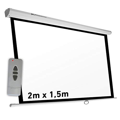 Phoenix PHPANTAELEC200/150 Pantalla de proyección eléctrica de techo y pared, Formato 4:3, 2 x 1.5 m Phoenix PHPANTAELEC200/150 Pantalla de proyección eléctrica de techo y pared, Formato 4:3, 2 x 1.5 m