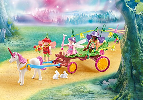 PLAYMOBIL Carro con Unicornio y Hadas (en Bolsa precintada del Fabricante) 9823 PLAYMOBIL Carro con Unicornio y Hadas (en Bolsa precintada del Fabricante) 9823