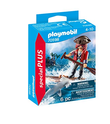 PLAYMOBIL Special Plus 70598 Pirata con río y tiburón Martillo, a Partir de 4 años PLAYMOBIL Special Plus 70598 Pirata con río y tiburón Martillo, a Partir de 4 años