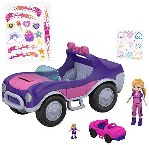 Polly Pocket Coche misión secreta, coche de muñecas (Mattel FWY26)
