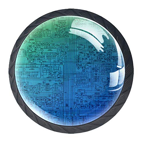 Pomos redondos para armario de cocina, 4 unidades, asas de cajón, hardware y mapas de CPU. Pomos redondos para armario de cocina, 4 unidades, asas de cajón, hardware y mapas de CPU.