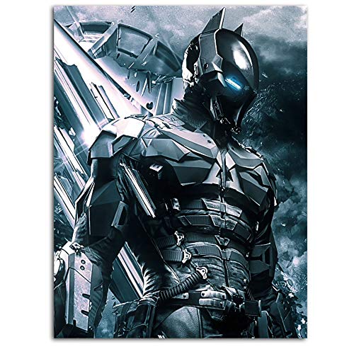 Póster de la Liga de la Justicia de Bat-Man de Dragon Vines, arte de la pared de arte para vivir Superhéroe cómic Arkham Knight Armor 45,7 x 61 cm