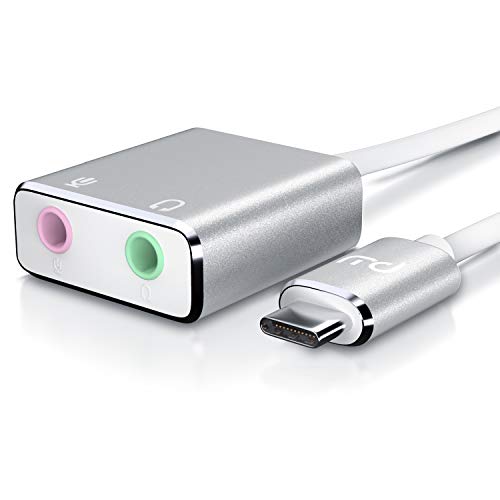 Primewire - Trajeta de Sonido Externa USB-C 7.1 - Adaptador Audio USB C a 2X Conectores Jack 3,5 mm - Salida Auriculares y micrófono Externo - Carcasa de Aluminio - para teléfono Inteligente PC y Mac Primewire - Trajeta de Sonido Externa USB-C 7.1 - Adaptador Audio USB C a 2X Conectores Jack 3,5 mm - Salida Auriculares y micrófono Externo - Carcasa de Aluminio - para teléfono Inteligente PC y Mac