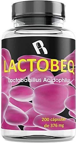 Probioticos | Incluye L. Acidophilus y L. paracasei – Probioticos Intestinales Para Favorecer la flora intestinal- Complemento alimenticio a base de lactobacillus acidophilus- Lactobeq – 200 Cápsulas