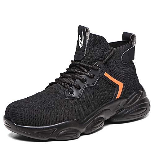 PY- FLRINGPIN Hombres/Mujeres Zapatillas de Deporte Ligeras y Transpirables de Seguridad con Punta de Acero Zapatillas de Trabajo 782-negro 45 EU PY- FLRINGPIN Hombres/Mujeres Zapatillas de Deporte Ligeras y Transpirables de Seguridad con Punta de Acero Zapatillas de Trabajo 782-negro 45 EU