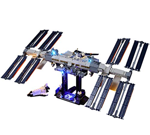 QZPM Kit De Iluminación Led para Lego International Space Station, Compatible con Ladrillos De Construcción Lego Modelo 21321(Juego De Legos No Incluido)