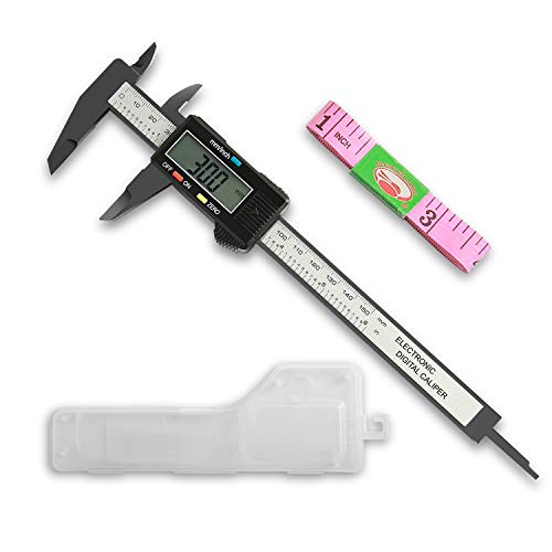 Raniaco Calibre Digital, Vernier Calibre Pantalla LCD Calibrador Electrónica, 150mm/6Inch para Medir Interior Exterior Altura Profundidad y Escalera Raniaco Calibre Digital, Vernier Calibre Pantalla LCD Calibrador Electrónica, 150mm/6Inch para Medir Interior Exterior Altura Profundidad y Escalera