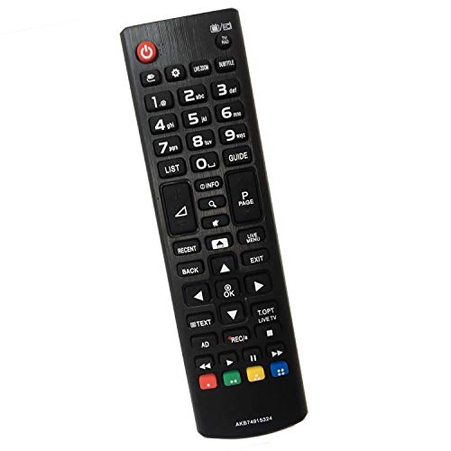 Reemplazo para Control Remoto de TV LG AKB74915324 Ajuste para LG LCD LED TV Smart TV 32LH604V 40UH630V 43UH610V 49UH668V 55UH605V 50UH635V No se Requiere configuración TV Control Remoto Universal