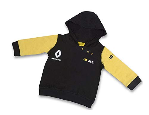 Renault Sport R.S.18 - Sudadera con capucha para comida negro and amarillo 12 meses