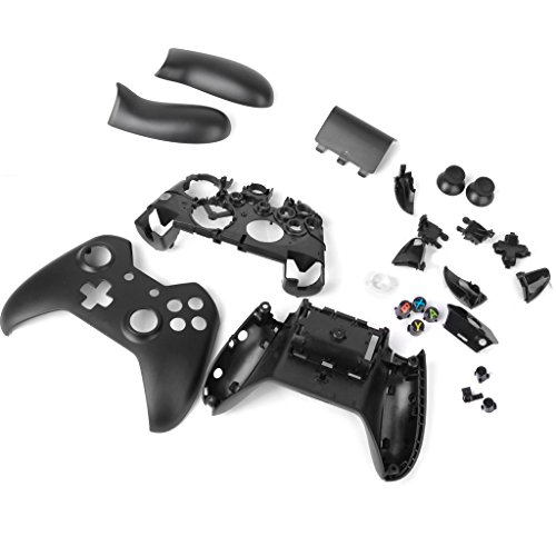 Replacement Full Housing Shell Case Parts Set for Xbox One Wireless Controller Black [Importación Inglesa]