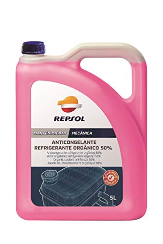 REPSOL Anticongelante Refrigerante Orgánico 50%, 5L