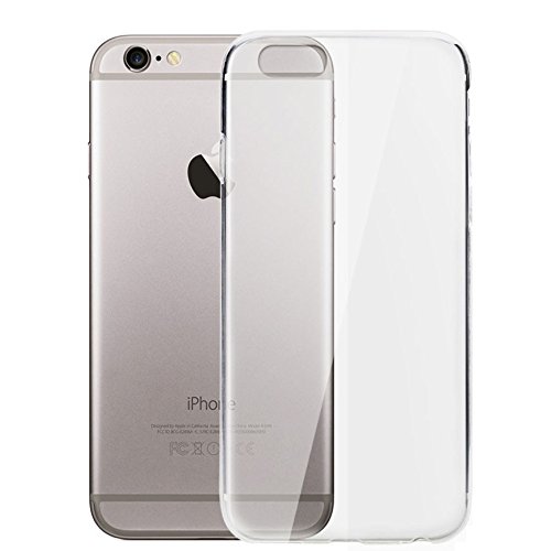 REY Funda Carcasa Gel Transparente para iPhone 6 y 6S Ultra Fina 0,33mm, Silicona TPU de Alta Resistencia y Flexibilidad REY Funda Carcasa Gel Transparente para iPhone 6 y 6S Ultra Fina 0,33mm, Silicona TPU de Alta Resistencia y Flexibilidad