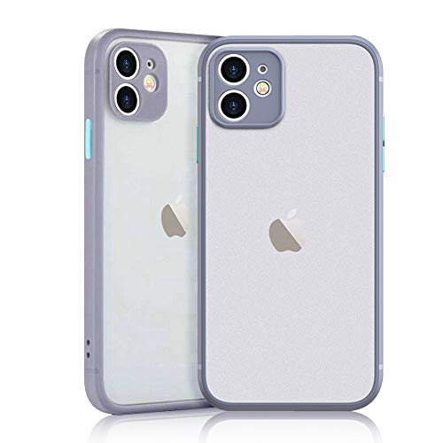 ROSEHUI Carcasa ultrafina para iPhone 11 Pro, resistente a los golpes y líquido, de silicona transparente, parte trasera rígida de policarbonato antiarañazos, color lila