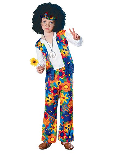Rubie's - Disfraz de hippie para niño, infantil 8-10 años (18663-L)