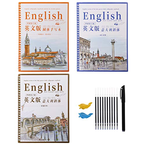 S-TROUBLE 3 Reutilizable Groove Calligraphy Copybook English Italic Handwriting Groove Training Pen Recambios Hold Tools Set S-TROUBLE 3 Reutilizable Groove Calligraphy Copybook English Italic Handwriting Groove Training Pen Recambios Hold Tools Set