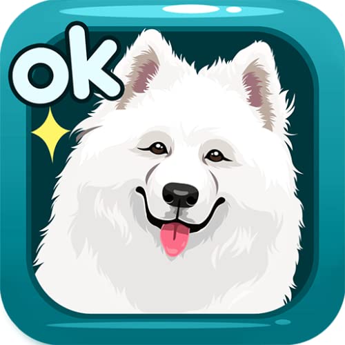 Samoyed Dog Sticker Emojis - Gif Animated Keyboard App