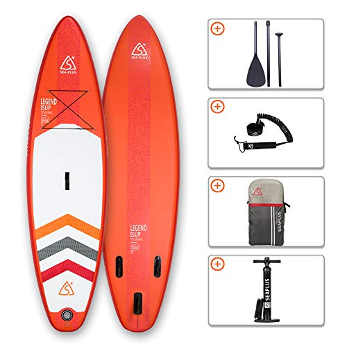 SEAPLUS Tabla de Paddle Surf Hinchable Sup Inflatable Stand up Paddle Board LB-R 10’8”*32”*6” con Inflador/Remo de Aluminio/Mochila/Leash/Fin, Carga hasta 130 Kg SEAPLUS Tabla de Paddle Surf Hinchable Sup Inflatable Stand up Paddle Board LB-R 10’8”*32”*6” con Inflador/Remo de Aluminio/Mochila/Leash/Fin, Carga hasta 130 Kg