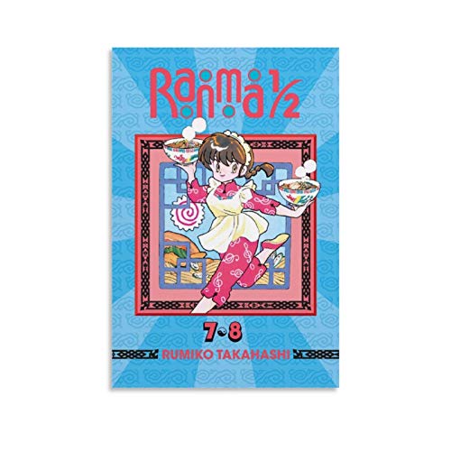 shenjin Ranma Póster japonés de anime manga 4, diseño de dibujos animados japoneses, impresión artística de pared, póster moderno para decoración de dormitorio familiar, 30 x 45 cm