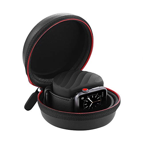 Simpeak Funda Transporte Base de Carga Compatible con Apple Watch Series 4/3 / 2/1, Portátil Soporte Charging Stand Dock Compatible con Apple Watch Todos los Modelos, Negro Simpeak Funda Transporte Base de Carga Compatible con Apple Watch Series 4/3 / 2/1, Portátil Soporte Charging Stand Dock Compatible con Apple Watch Todos los Modelos, Negro