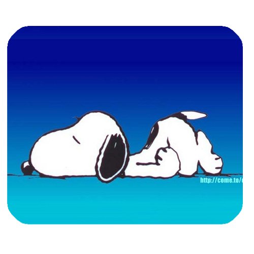 Sleeping Snoopy Mousepad Personalized Custom Mouse Pad Oblong Shaped In 9.84"X7.87" Gaming Mouse Pad/Mat