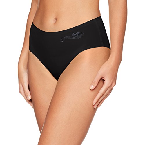 Sloggi Zero One Midi Culotte, Negro (Black 04), 44 (Talla del Fabricante: L 44/46) para Mujer