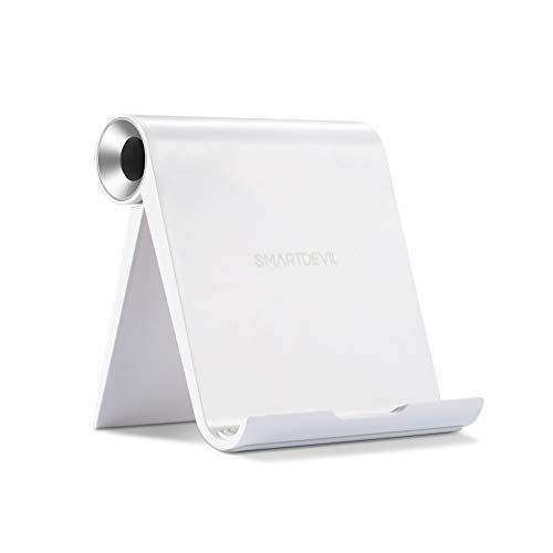 SmartDevil Soporte para Tablet de Escritorio, multiángulo, Ajustable, Compatible con Pad Pro 11"/10.5"/9.7" Pad Mini 5 4 3 2 Pad Air 3 2 1 Nintendo Switch Galaxy Tab A / S5 / S4 - Plata