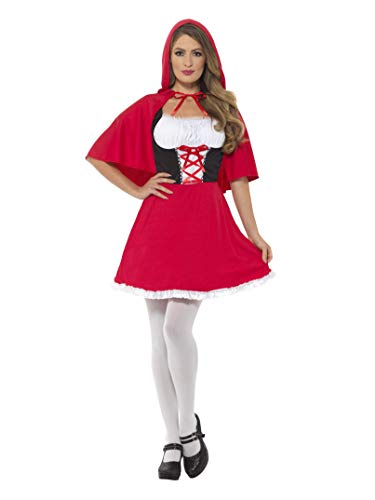 Smiffy'S 44685S Disfraaz De Caperucita Roja Con Vestido Corto Y Capa, Rojo, S - Eu Tamaño 36-38 Smiffy'S 44685S Disfraaz De Caperucita Roja Con Vestido Corto Y Capa, Rojo, S - Eu Tamaño 36-38