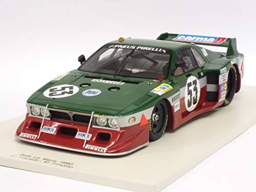 Spark – Lancia Beta Monte Carlo- Le Mans 1980 – (Escala 1/18, 18s163, Verde/Plata/Rojo