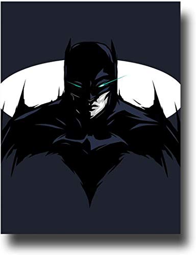 SSKJTC The Dark Knight Rise Cool Abstract Batman Arkham Cover Pinturas sobre lienzo Decoración de la casa Sala de estar 24 x 36 pulgadas
