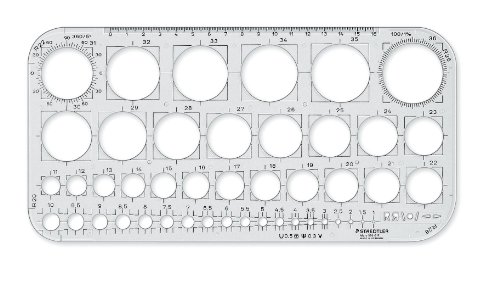 Staedtler 576 01 F - Plantilla de círculos, transparente