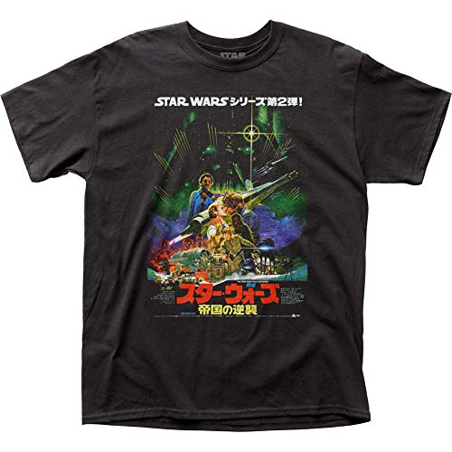 Star Wars - Camiseta para adulto con póster japonés ESB - negro - X-Large