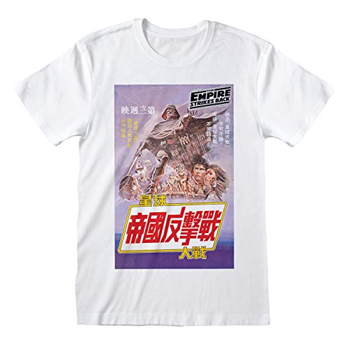 Star Wars Japanese Esb Poster Oficial Camiseta para Hombre (XX-Large)