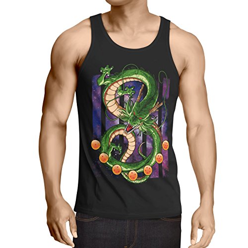 style3 Shenlong Dragón Camiseta de Tirantes para Hombre Tank Top Shenron Z Goku Vegeta Roshi Ball, Talla:L style3 Shenlong Dragón Camiseta de Tirantes para Hombre Tank Top Shenron Z Goku Vegeta Roshi Ball, Talla:L