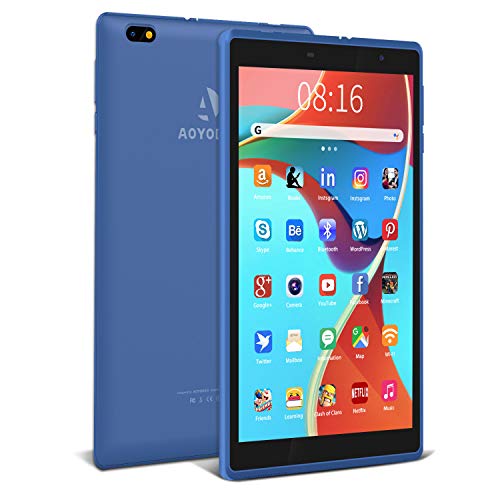 Tablet 8,0 Pulgadas Full HD Android 9, 3GB de RAM + 32GB de ROM, Tableta 4G/WiFi, Pantalla HD de 1280 × 800, Cuatro-Core, Batería 6500mAh