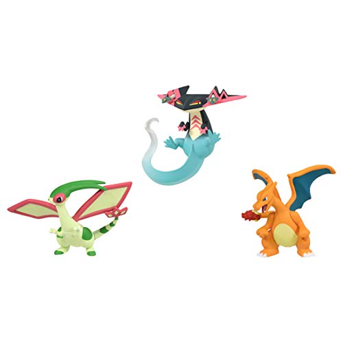 TAKARA TOMY Pokemon Monster Collection Moncolle Dragapult, Flygon, Charizard Tachimukae Mugen Battle Set de 3 Figuras