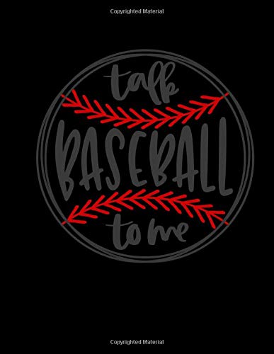 Talk Baseball To Me: Baseball Score Record | Baseball Game Record Keeper Book | Baseball Score Card | Score Both Home And Visitors On One Page