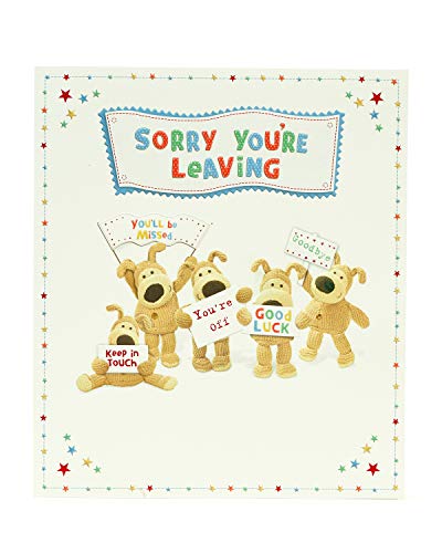 Tarjeta Sorry You're Leaving – Tarjeta de Good Bye – Tarjeta de buena suerte – Extra grande para enviar desde el grupo