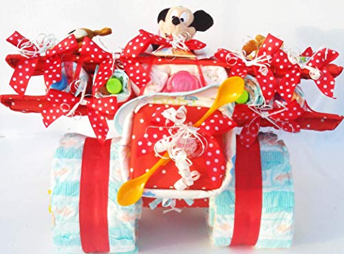 Tarta de pañales con diseño de Disney Tarta de pañales con diseño de Disney
