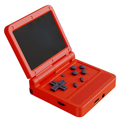 tawohi Consola de Juego portátil Consola de Juego Retro de Mano Consola de Videojuego estéreo Voltea la Consola de Juego de GBA, 64BIT Game(Rojo)