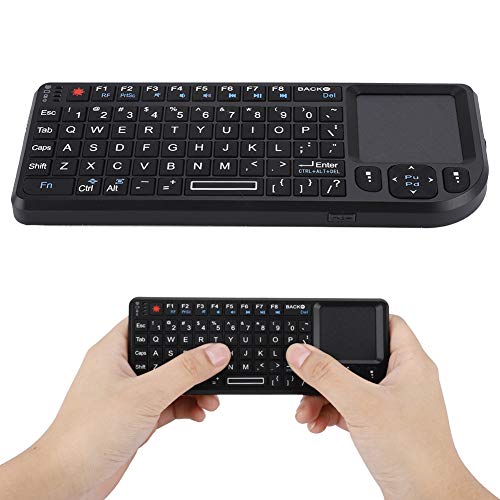 Teclado Mini, Teclado inalámbrico de 2,4 GHz con Teclado táctil portátil de Mano, Teclado Ultra Delgado Recargable para PS3 / 4, Xbox 360.