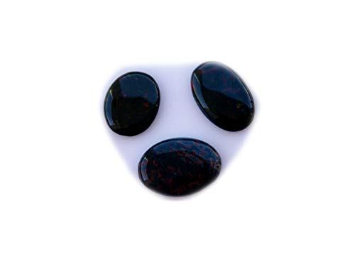The Best Jewellery Bloodstone cabochon 3 Piece Lot, 96Ct Natural Gemstone, Oval Shape Cabochon 3 Piece Lot For Jewelry Making SM-5321