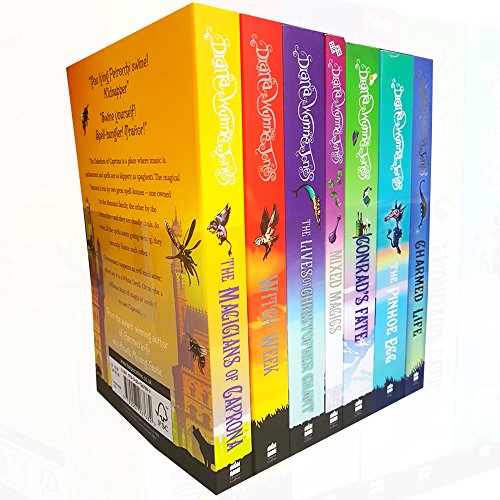 The Chrestomanci Series Collection - 7 Books RRP £46.93 (Charmed Life; [2]  The Magicians of Caprona; [3]  Witch Week; [4]  The Lives of Christopher Chant; [5]  Mixed Magics; [6]  Conrad?s Fate; [7]  The Pinhoe Egg)