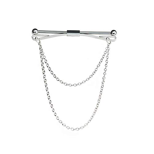 tJexePYK Camisa De Cuello del Lazo del Collar del Hombre del Pin del Clip De Lazo De Cierre,Barra Broche Accesorio para Aniversario De Boda Negocios Vida Diaria Plata tJexePYK Camisa De Cuello del Lazo del Collar del Hombre del Pin del Clip De Lazo De Cierre,Barra Broche Accesorio para Aniversario De Boda Negocios Vida Diaria Plata