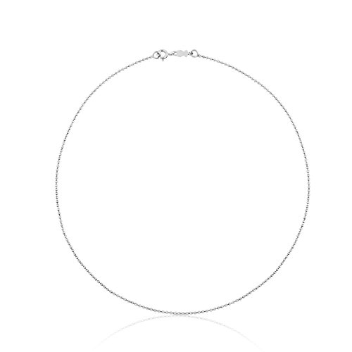 TOUS Collar cadena Mujer en plata de primera Ley, Largo 40 cm. TOUS Collar cadena Mujer en plata de primera Ley, Largo 40 cm.
